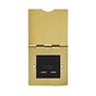 Soho Lighting Brushed Brass USB Charger Floor Socket 1 Gang Blk Ins
