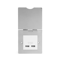 Brushed Chrome USB Socket