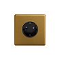 Antique Gold 1 Gang Schuko Socket
