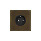 Soho Lighting Vintage Brass 16A 1 Gang Euro Schuko Socket