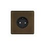 Soho Lighting Vintage Brass 16A 1 Gang Euro Schuko Socket