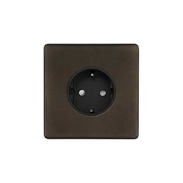 Soho Lighting Vintage Brass 16A 1 Gang Euro Schuko Socket