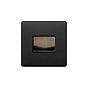 Matt Black and Antique Brass Extractor Fan Isolator Switch
