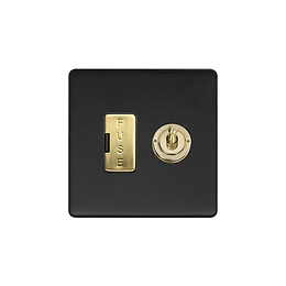 Matt Black and Brass Toggle Fused Spur
