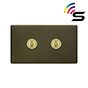 Bronze and Brass Smart Light Switch
