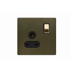 Soho Lighting Bronze & Brushed Brass 5 Amp Light Socket with Switch