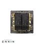 Soho Lighting Vintage Brass 2 Gang 2 -Way Intelligent Dimmer 150W LED (300W Halogen/Incandescent)