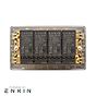Soho Lighting Matt Black and Antique Brass 4 Gang 2- Way Intelligent Dimmer 150W LED (300W Halogen/Incandescent)