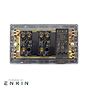 Soho Lighting Black Nickel 3 Gang Switch with 1 Dimmer (1x150W LED Dimmer 2x20A 2 Way Toggle)