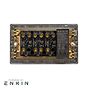 Soho Lighting Antique Brass 4 Gang Switch with 1 Dimmer (1x2 Way Intelligent Dimmer 3x20A 2 Way Toggle)