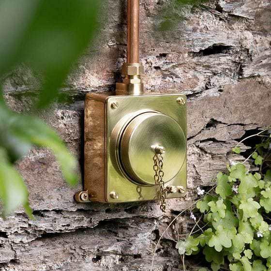 Soho Lighting Chelsea Solid Brass 1 Gang IP66 Outdoor 16A European Schuko Socket
