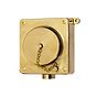 Soho Lighting Chelsea Solid Brass 1 Gang IP66 Outdoor 13A Socket