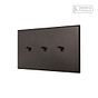 Soho Lighting Heritage Bronze 3 Gang 2 Way Dimming Toggle Switch with Bronze Toggle - The Palaces Collection