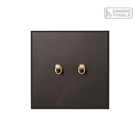 Soho Lighting Heritage Bronze 2 Gang 2 Way Dimming Toggle Switch - The Palaces Collection