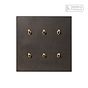 Soho Lighting Heritage Bronze 6 Gang 2 Way Dimming Toggle Switch - The Palaces Collection