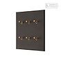 Soho Lighting Heritage Bronze 6 Gang 2 Way Dimming Toggle Switch - The Palaces Collection