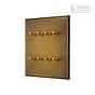 Soho Lighting Aged Brass 8 Gang 2 Way Dimming Toggle Switch - The Palaces Collection
