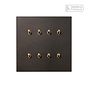 Soho Lighting Heritage Bronze 8 Gang 2 Way Dimming Toggle Switch - The Palaces Collection