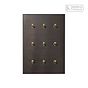 Soho Lighting Heritage Bronze 9 Gang 2 Way Dimming Toggle Switch - The Palaces Collection
