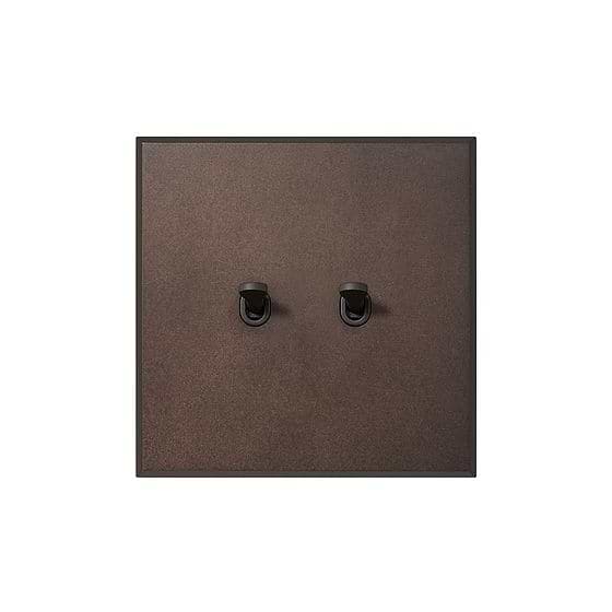 Soho Lighting Heritage Bronze 2 Gang 2 Way Dimming Toggle Switch with Bronze Toggle - The Palaces Collection