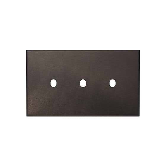 Soho Lighting Heritage Bronze 3 Gang TM Module Grid Switch Plate - The Palaces Collection