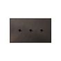 Soho Lighting Heritage Bronze 3 Gang 20A 2 Way Retractive Toggle Switch with Bronze Toggle - The Palaces Collection