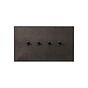 Soho Lighting Heritage Bronze 4 Gang 20A Intermediate Toggle Switch with Bronze Toggle - The Palaces Collection