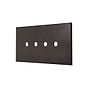 Soho Lighting Heritage Bronze 4 Gang TM Module Grid Switch Plate - The Palaces Collection