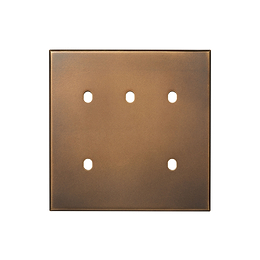 Soho Lighting Aged Brass 5 Gang TM Rectangular Module Grid Switch Plate - The Palaces Collection