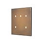 Soho Lighting Aged Brass 5 Gang TM Module Grid Switch Plate - The Palaces Collection