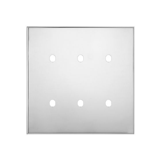 Soho Lighting Nickel 6 Gang TM Module Grid Switch Plate - The Palaces Collection