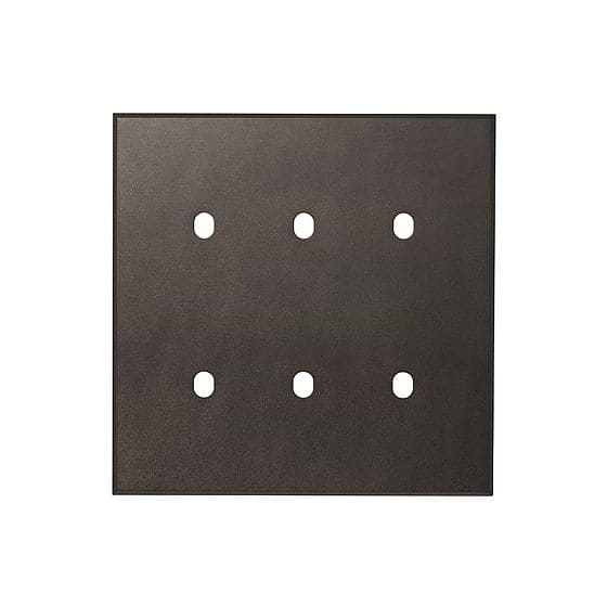 Soho Lighting Heritage Bronze 6 Gang TM Module Grid Switch Plate - The Palaces Collection
