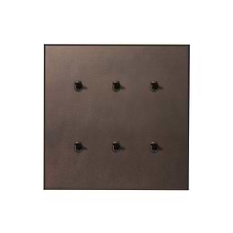 Soho Lighting Heritage Bronze 6 Gang 20A 2 Way Toggle Switch with Bronze Toggle - The Palaces Collection