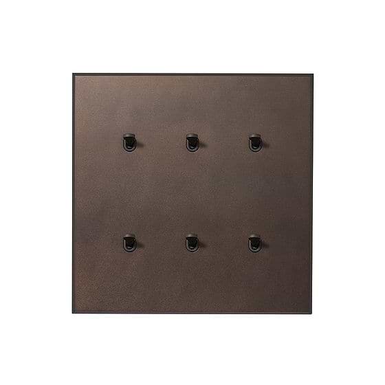 Soho Lighting Heritage Bronze 6 Gang 20A 2 Way Toggle Switch with Bronze Toggle - The Palaces Collection