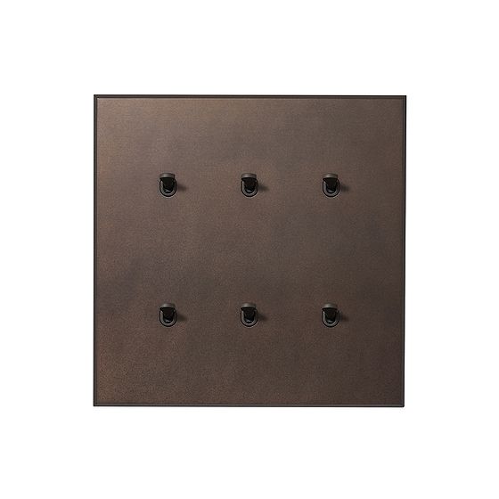 Soho Lighting Heritage Bronze 6 Gang 20A 2 Way Retractive Toggle Switch with Bronze Toggle - The Palaces Collection