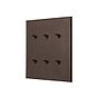 Soho Lighting Heritage Bronze 6 Gang 20A 2 Way Toggle Switch with Bronze Toggle - The Palaces Collection