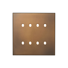 Soho Lighting Aged Brass 8 Gang TM Rectangular Module Grid Switch Plate - The Palaces Collection