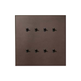 Soho Lighting Heritage Bronze 8 Gang 2 Way Dimming Toggle Switch with Bronze Toggle - The Palaces Collection