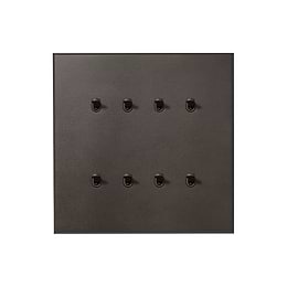 Soho Lighting Heritage Bronze 8 Gang 20A 2 Way Retractive Toggle Switch with Bronze Toggle - The Palaces Collection