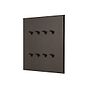 Soho Lighting Heritage Bronze 8 Gang 20A 2 Way Retractive Toggle Switch with Bronze Toggle - The Palaces Collection