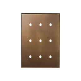 Soho Lighting Aged Brass 9 Gang TM Rectangular Module Grid Switch Plate - The Palaces Collection