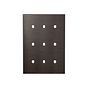 Soho Lighting Heritage Bronze 9 Gang TM Module Grid Switch Plate - The Palaces Collection