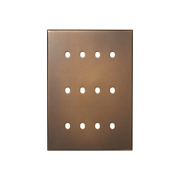 Soho Lighting Aged Brass 12 Gang TM Rectangular Module Grid Switch Plate - The Palaces Collection