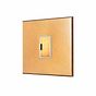 Soho Lighting Natural Brass 13A Double Pole Unswitched Fused Spur with White Insert - The Palaces Collection