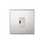 Soho Lighting Nickel 13A Double Pole Unswitched Fused Spur with White Insert  - The Palaces Collection