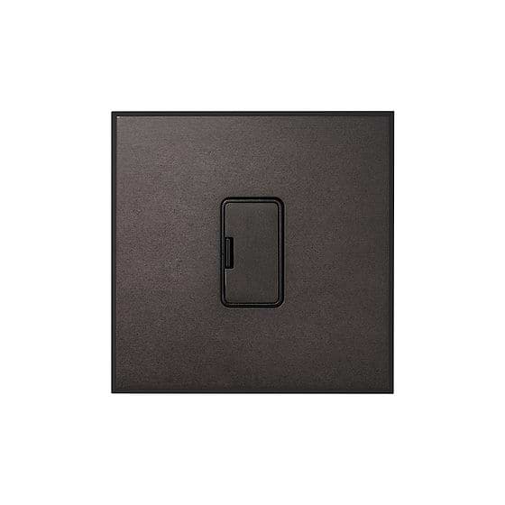 Soho Lighting Heritage Bronze 13A Double Pole Unswitched Fused Spur with Black Insert  - The Palaces Collection
