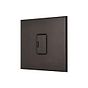 Soho Lighting Heritage Bronze 13A Double Pole Unswitched Fused Spur with Black Insert  - The Palaces Collection