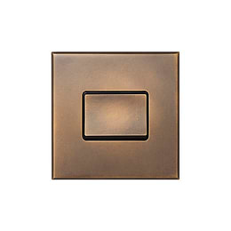 Soho Lighting Aged Brass 1 Gang 10A 1 Way 3-Pole Extractor Fan Isolator Switch with Black Insert  - The Palaces Collection