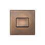 Soho Lighting Aged Brass 1 Gang 10A 1 Way 3-Pole Extractor Fan Isolator Switch with Black Insert  - The Palaces Collection