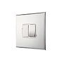 Soho Lighting Nickel 13A Double Pole Switched Fused Spur with White Insert - The Palaces Collection